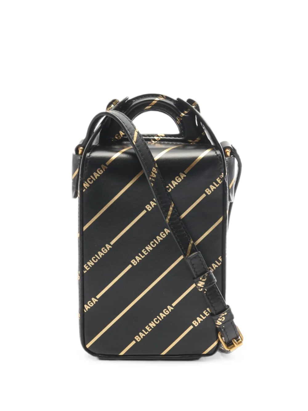 Balenciaga Pre-Owned 2010s logo-print mini shoulder bag - Nero