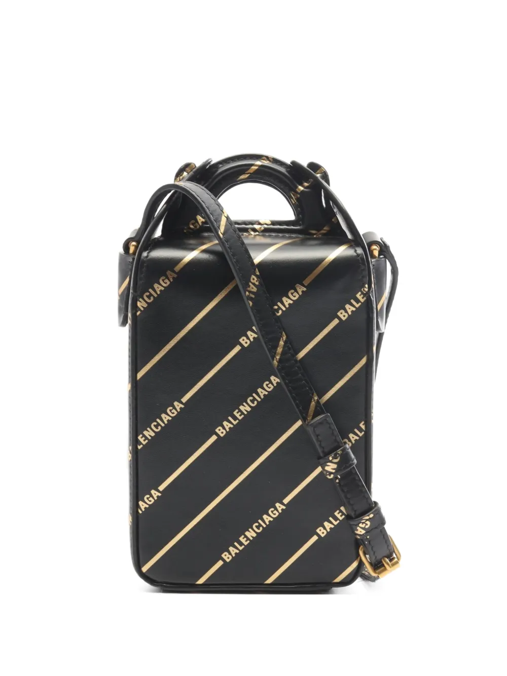 Balenciaga Pre-Owned 2010s logo-print mini shoulder bag - Schwarz