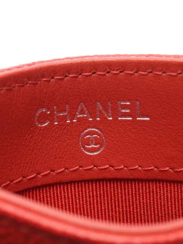 CHANEL Pre-Owned 2020-2021 ココマーク カードケース | レッド