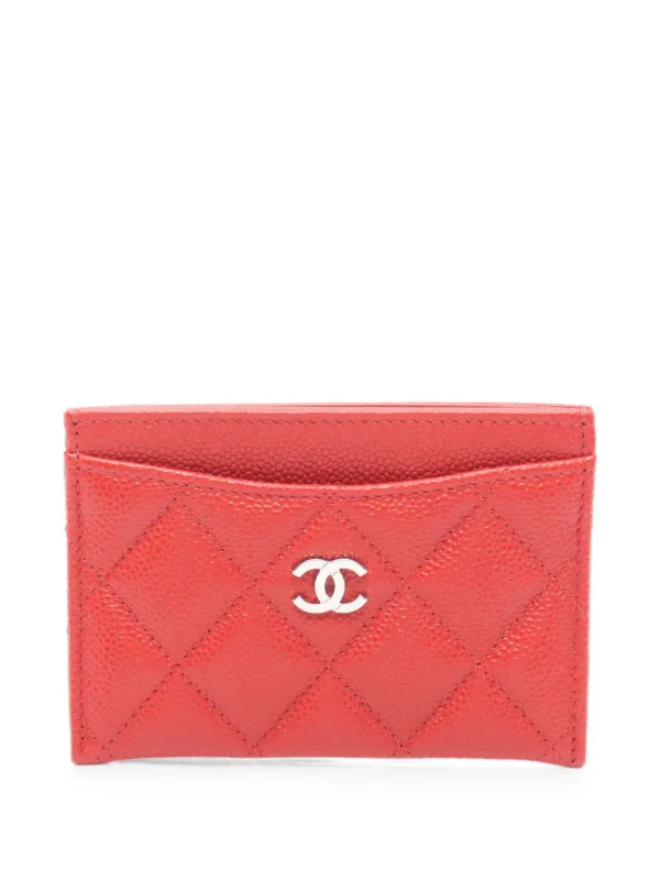 CHANEL Pre-Owned 2020-2021 ココマーク カードケース | レッド