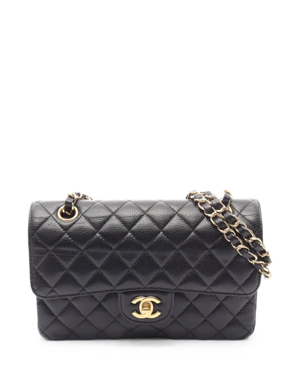 CHANEL Pre-Owned 2010s diamond-quilted double-flap shoulder bag - Nero