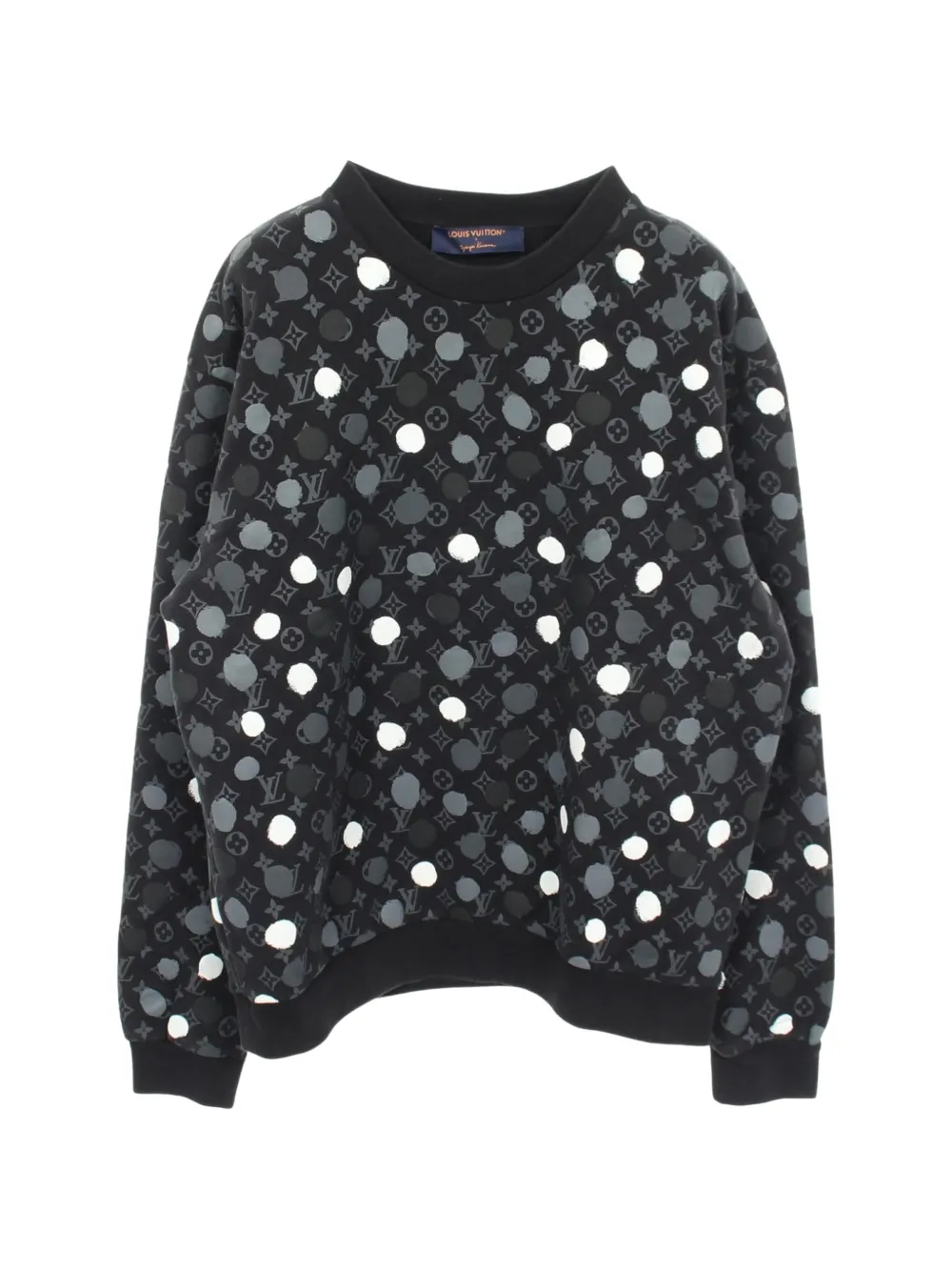Louis Vuitton Pre-Owned 2010s Louis Vuitton x Yayoi Kusama Monogram Dot sweater - Nero