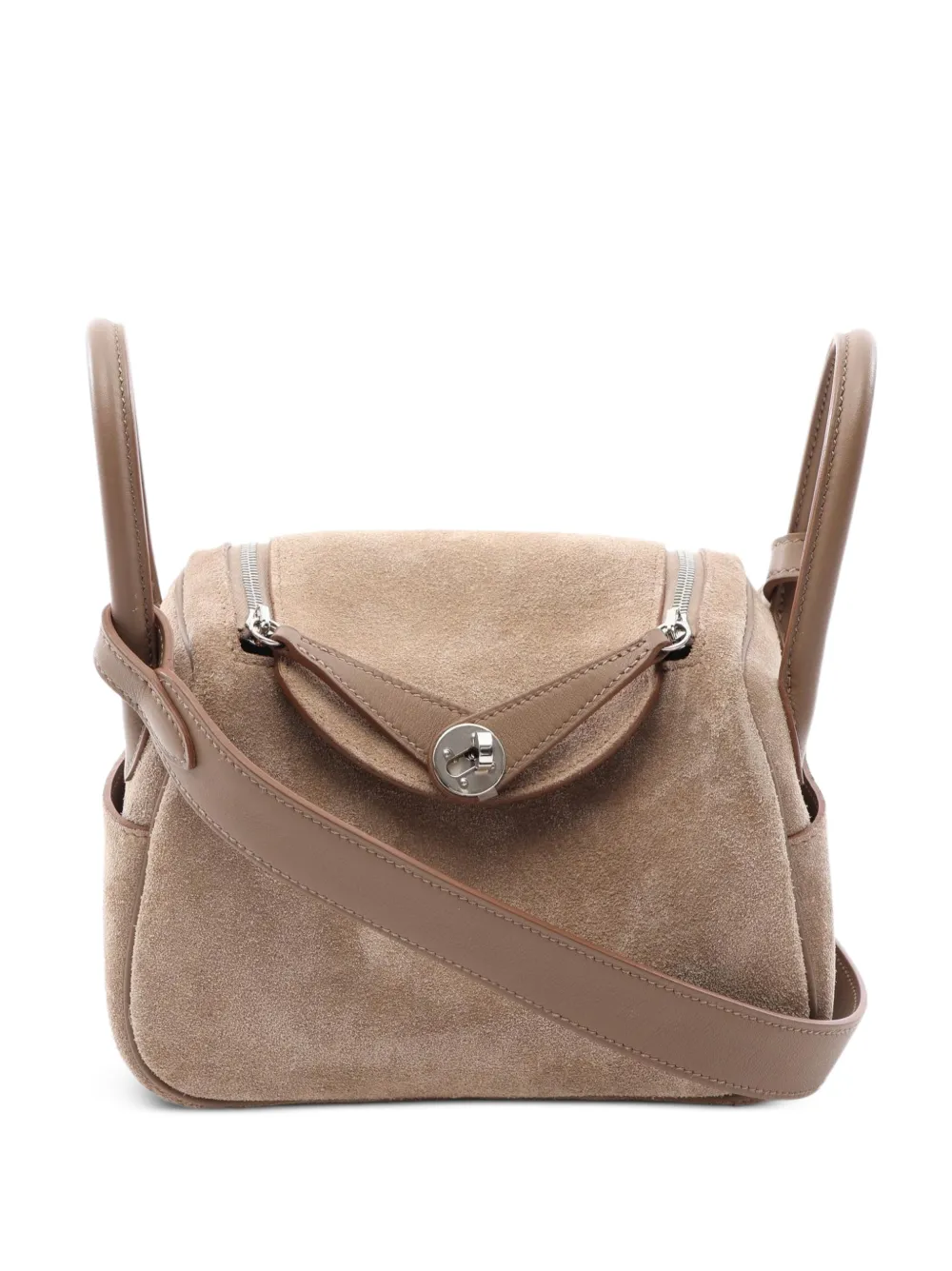 Hermès Pre-Owned 2024 mini Lindy tote bag - Nude