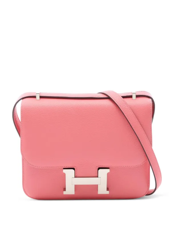 Hermès Pre-owned 2020 Mini Constance 3 Shoulder Bag in Pink