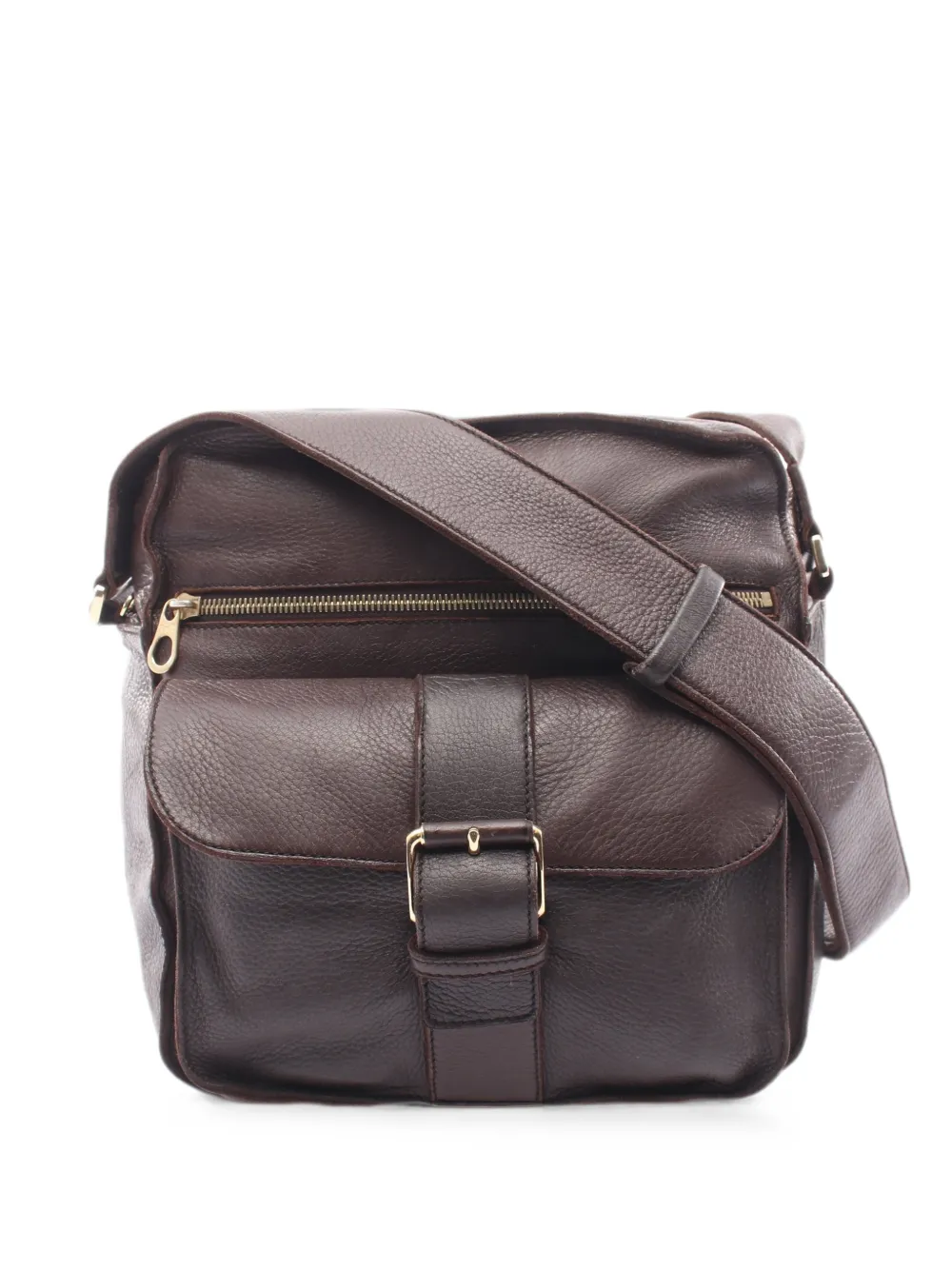 Bottega Veneta Pre-Owned 2000s buckle-strap shoulder bag - Marrone