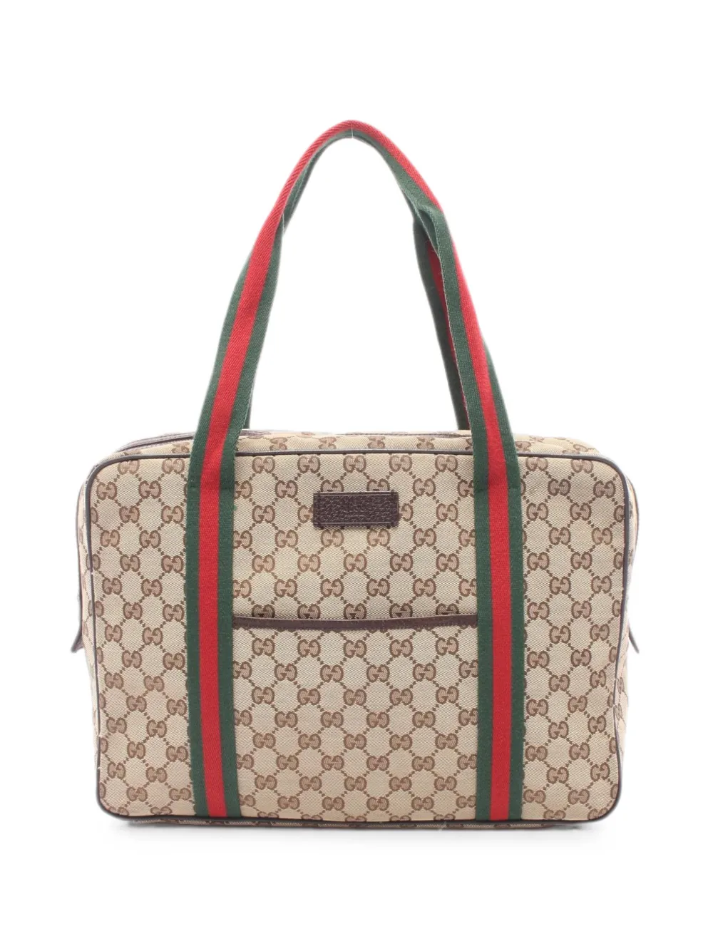 Gucci Pre-Owned 2000s GG canvas Web-stripe tote bag - Toni neutri