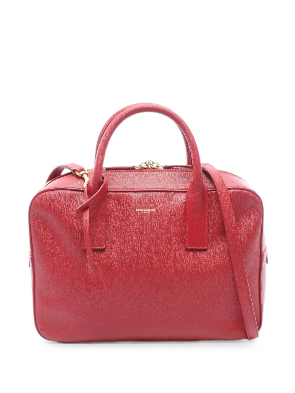 Saint Laurent Pre-Owned 2000s Museum leather handbag - Rosso