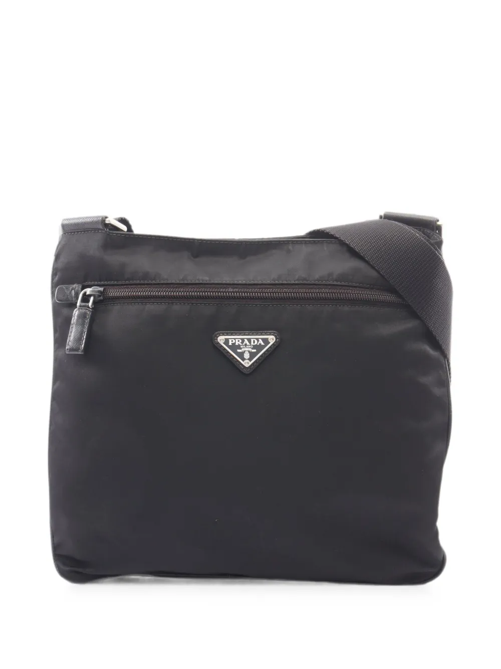 Prada Pre-Owned 2000s triangle-logo shoulder bag - Nero
