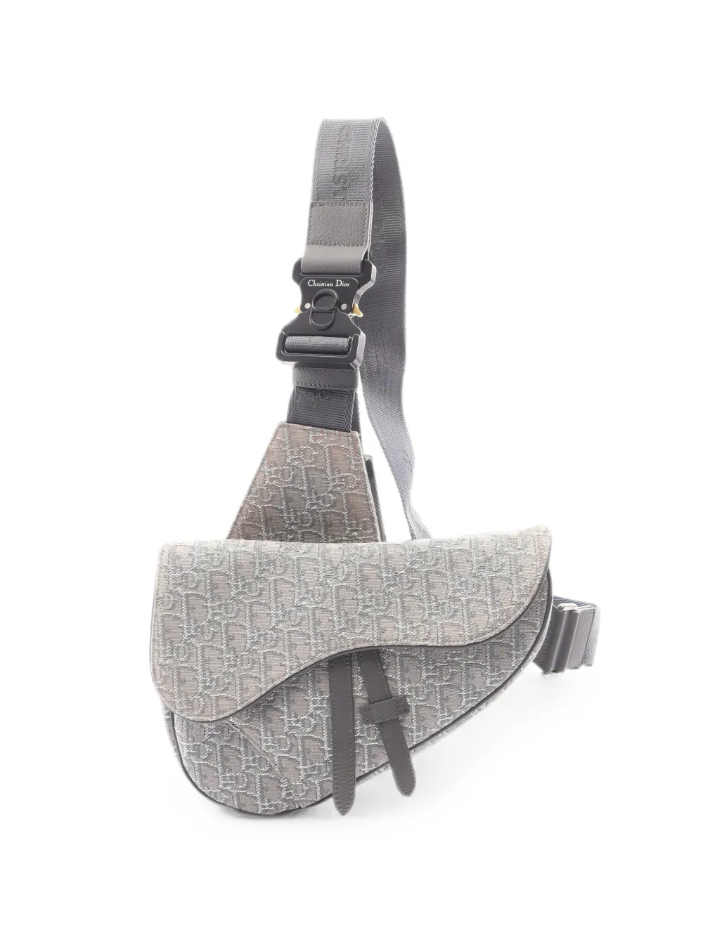 Christian Dior Pre-Owned 2000s Saddle Oblique crossbody bag - Grey