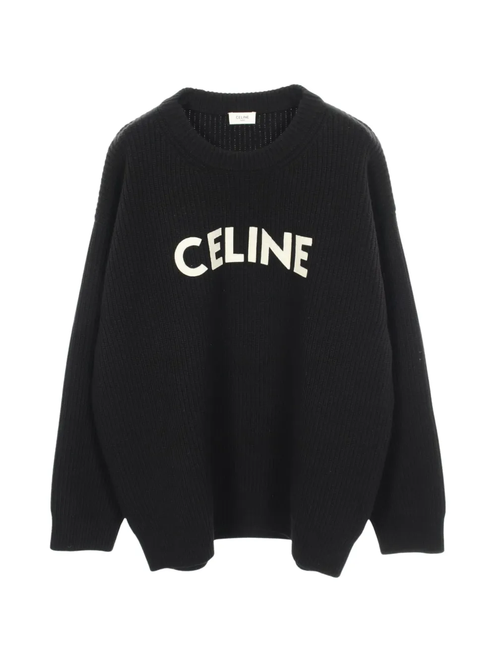 Celine Pre-Owned 2010s logo-print sweater - Black