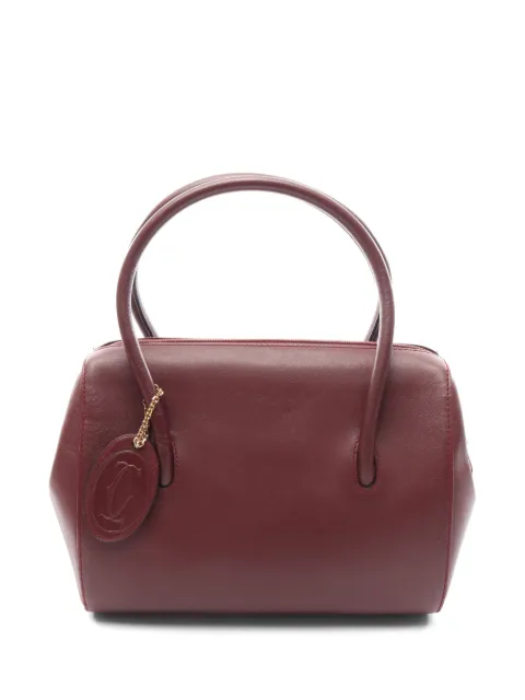 Cartier 2000s Mast Line leather handbag