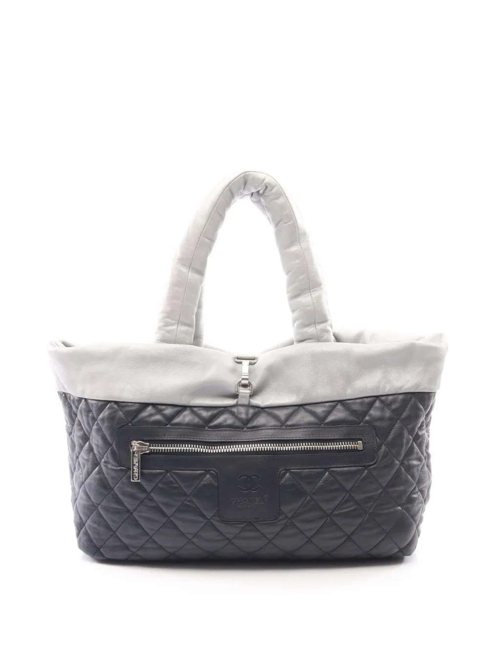 CHANEL Pre-Owned 2010-2011 Large Lambskin Coco Cocoon tote bag - White