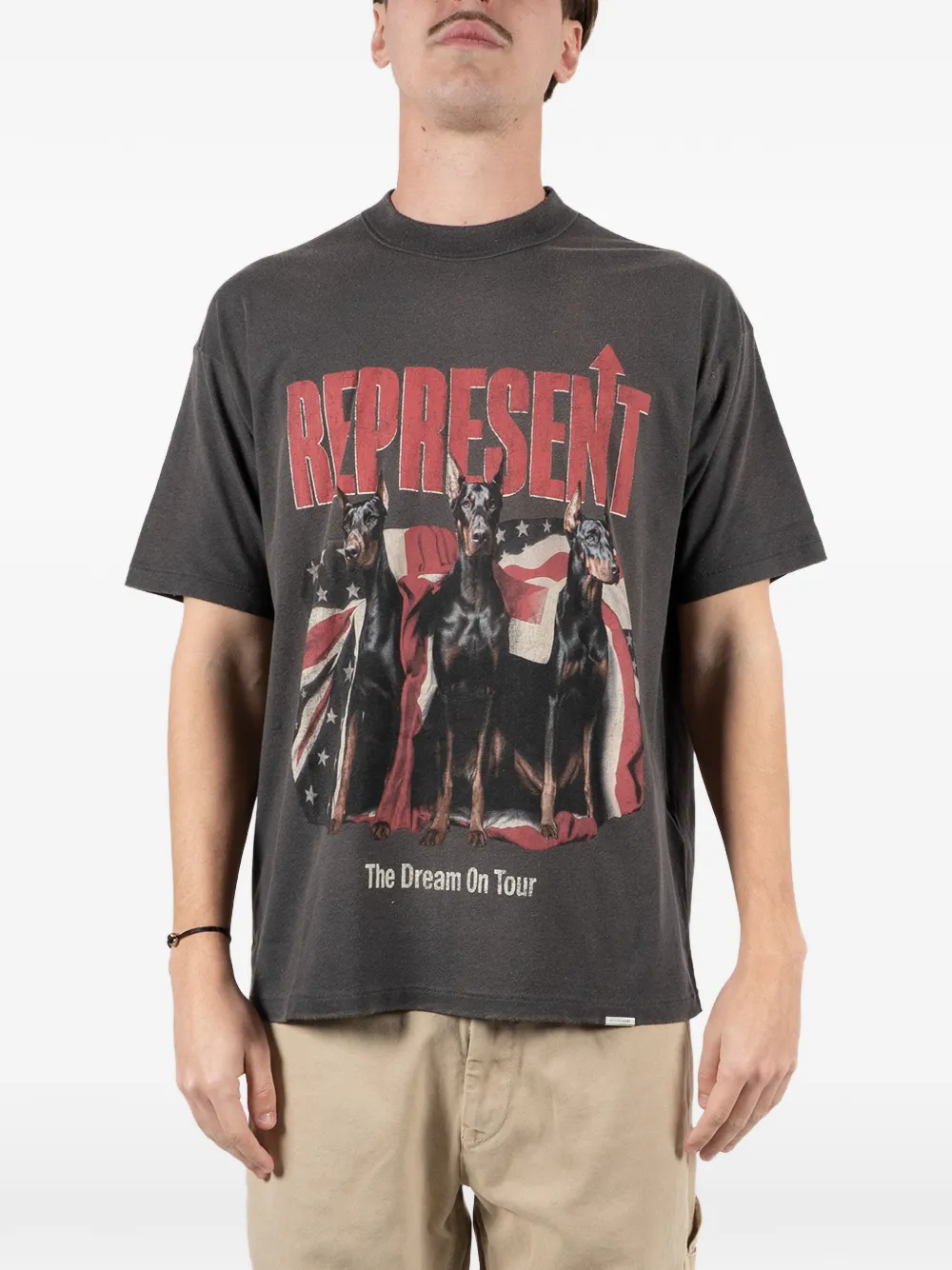 Represent Dream on Tour graphic-print T-shirt - Grigio