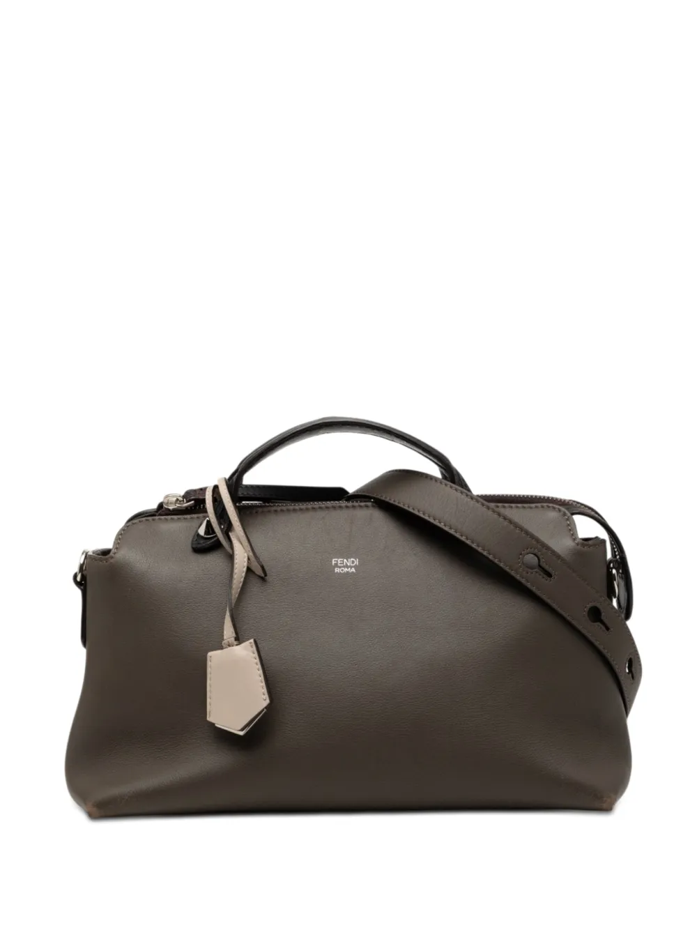 Fendi Pre-Owned 2010-2026 Medium Leather By The Way satchel - Grigio