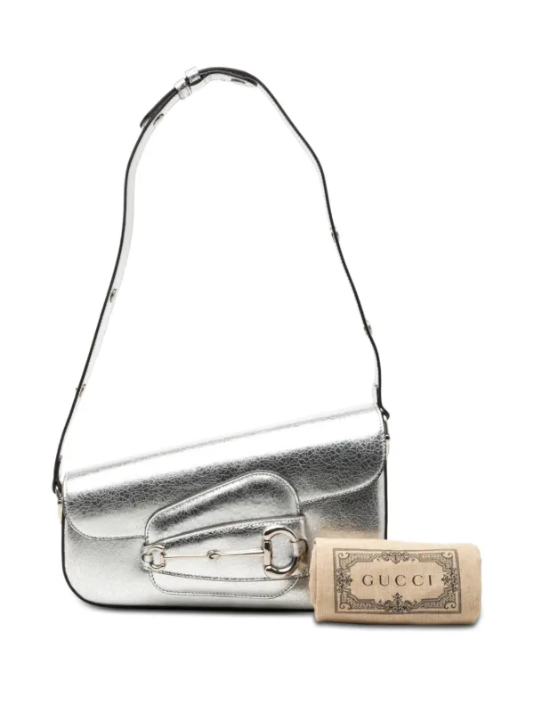 Gucci Pre-Owned 2000-2015 Metallic Textured Calfskin Asymmetric
