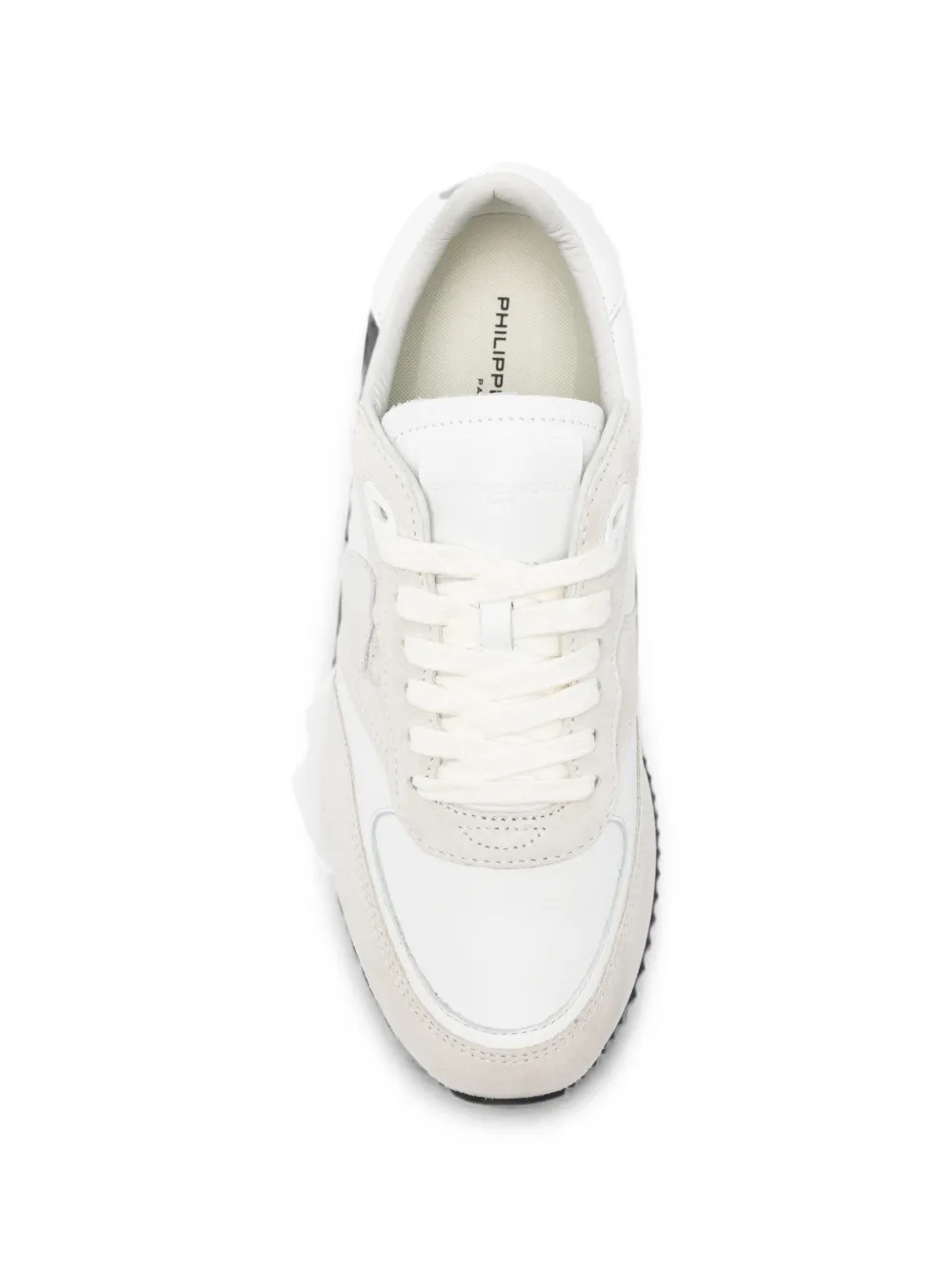 Philippe Model Paris BLVille panelled leather sneakers Wit