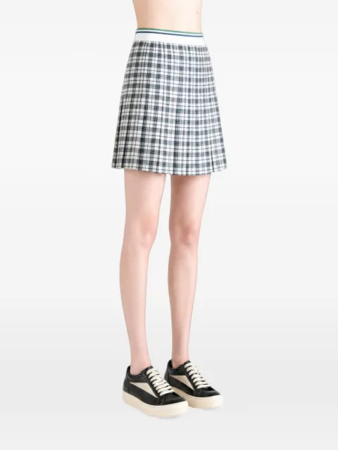 Burberry check-pattern pleated mini skirt