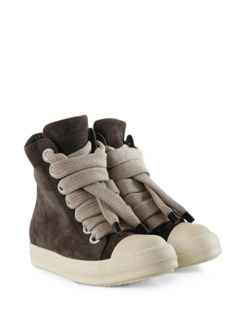 Rick Owens Jumbolace high-top jumbo-lace sneakers Bruin