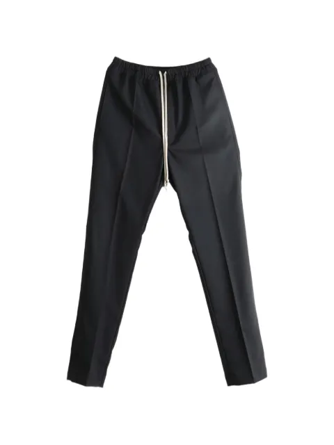 Rick Owens drawstring-waist pressed-crease trousers