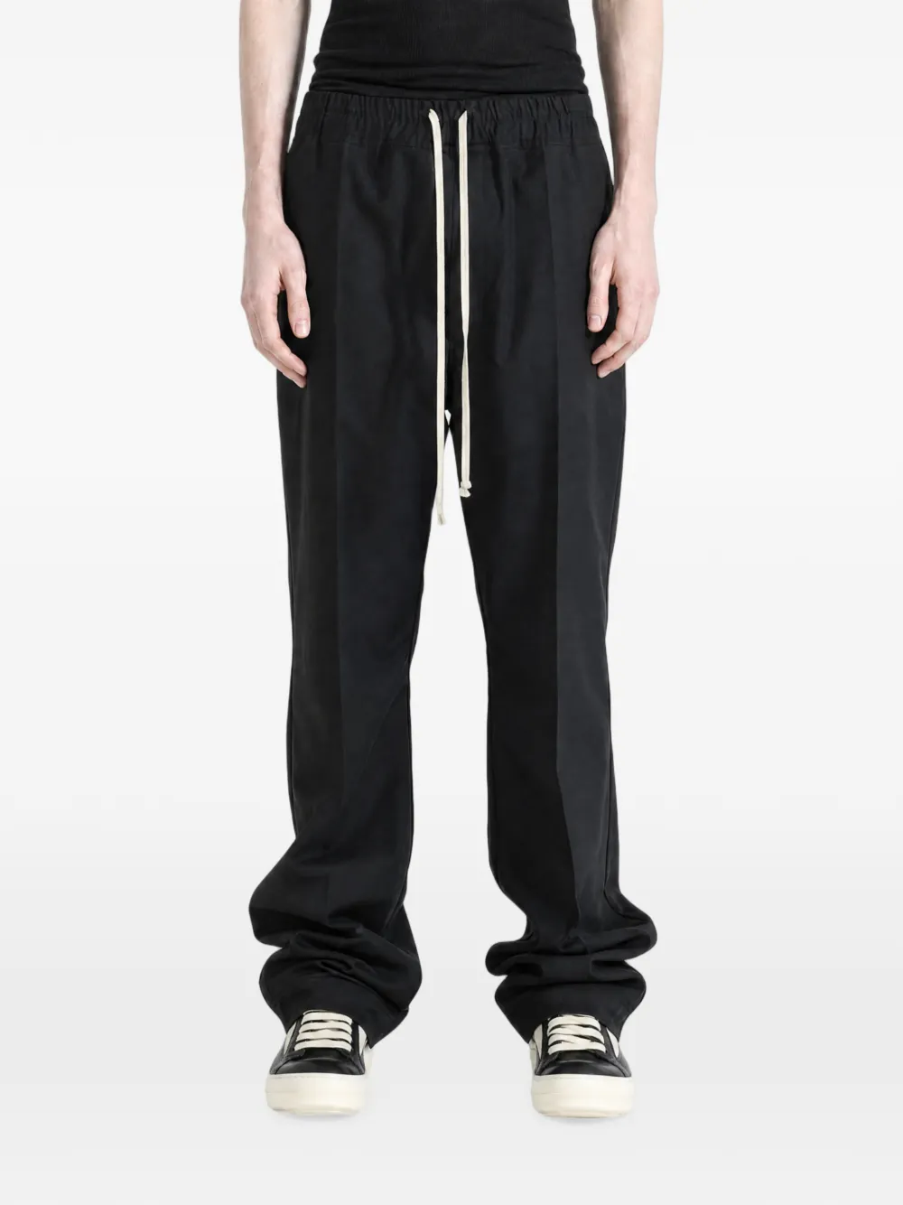 Rick Owens Drawstring Slim Long trousers Zwart