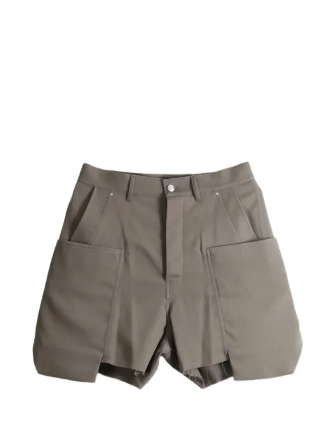 Rick Owens raw-edge panelled shorts