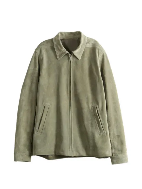 Rick Owens suede zip-up jacket