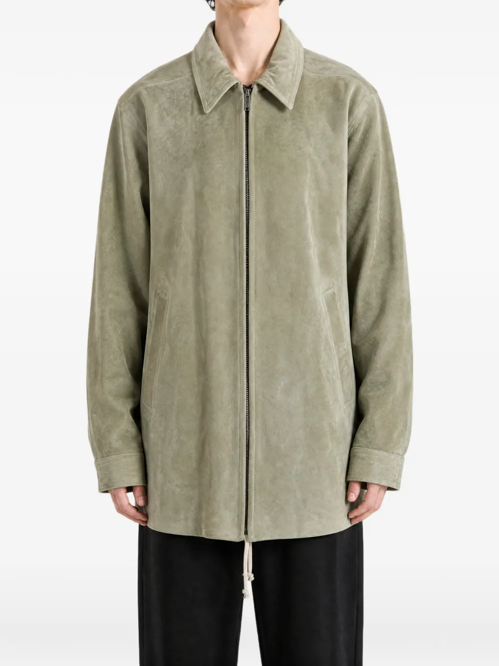 Rick Owens Suède jack Grijs