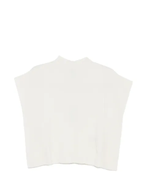 CFCL Portrait ruffled-sleeve ribbed top 