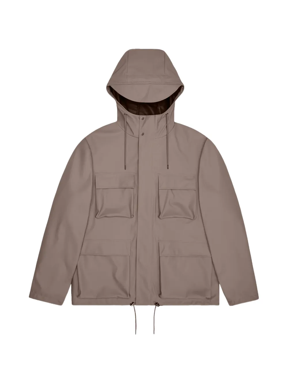 Rains Jacke mit Kapuze - Braun