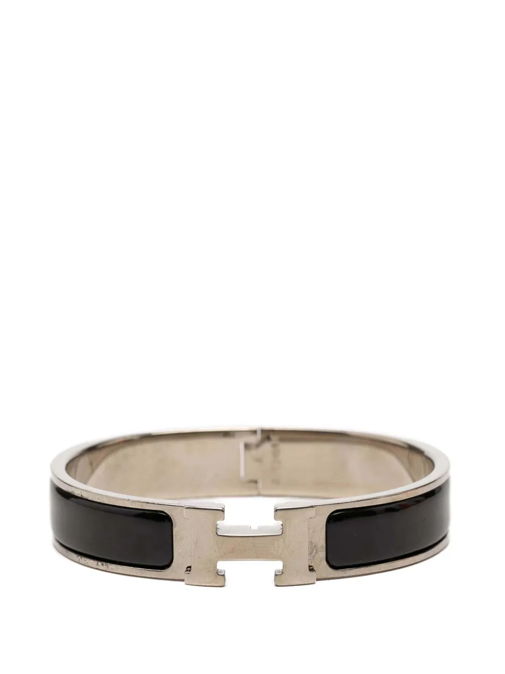 Hermès Pre-Owned 2000-2026 Narrow Enamel Clic H Bracelet PM costume bracelet - Nero