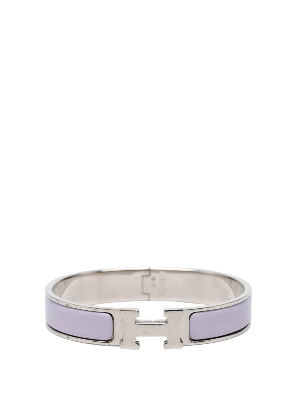 Hermès Pre-Owned 2000-2020 Narrow Enamel Clic H Bracelet PM costume bracelet - Viola