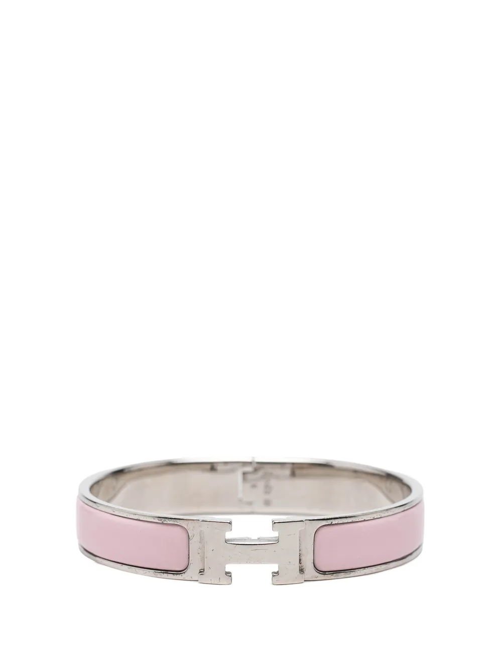 Hermès Pre-Owned 2001 Narrow Enamel Clic H Bracelet PM costume bracelet - Rosa