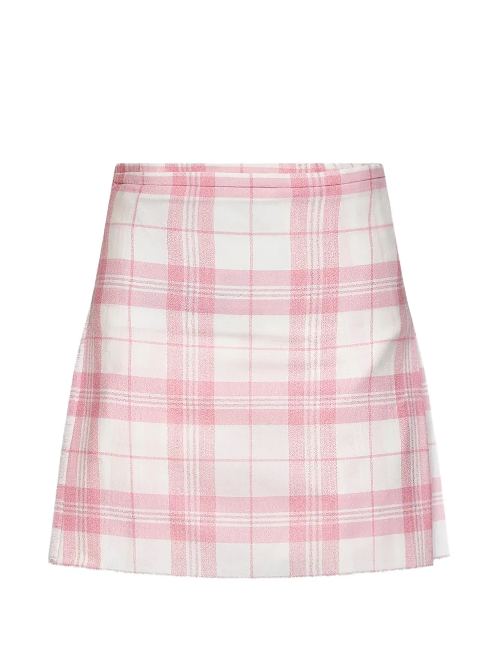 Vivienne Westwood Coquette check-pattern pleated mini skirt - Rosa