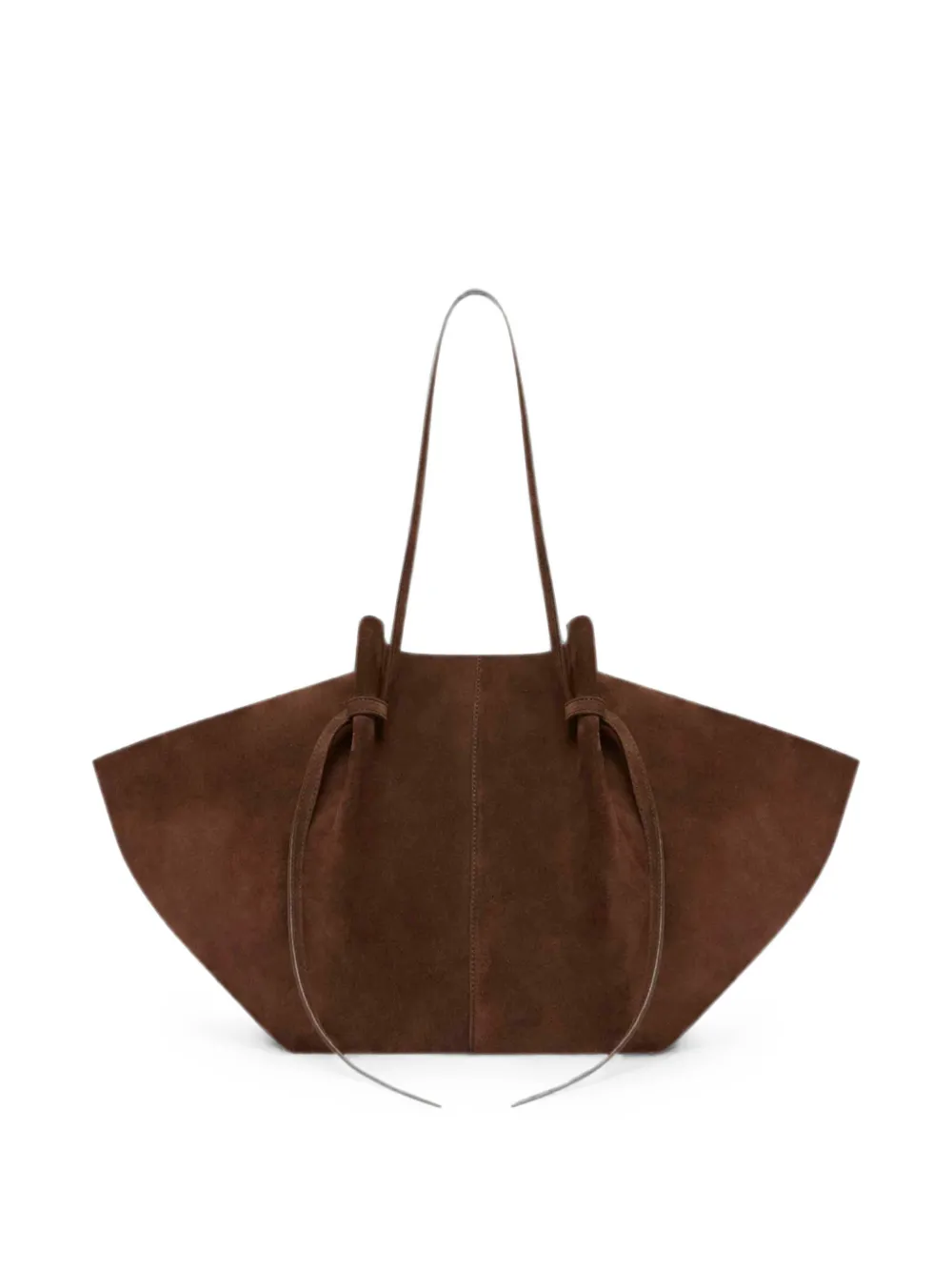 Yuzefi Mochi pleated shoulder bag - Marrone
