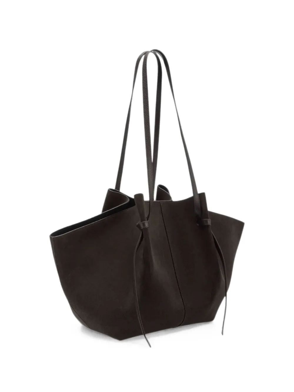 Yuzefi Mochi pleated shoulder bag - Marrone