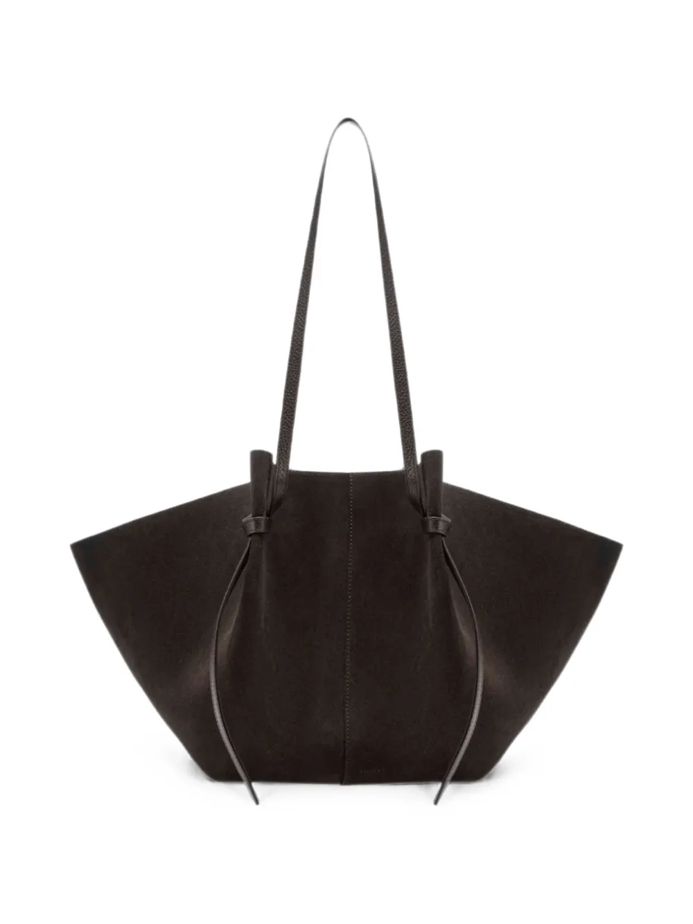 Yuzefi Mochi pleated shoulder bag - Marrone