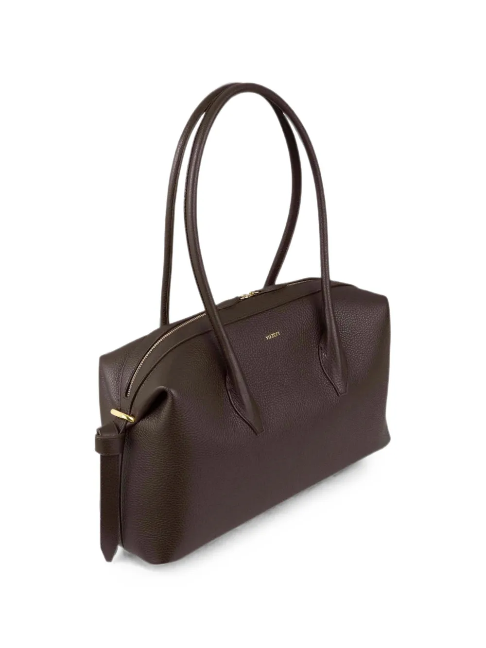 Yuzefi Brioche shopper van bewerkt leer Bruin