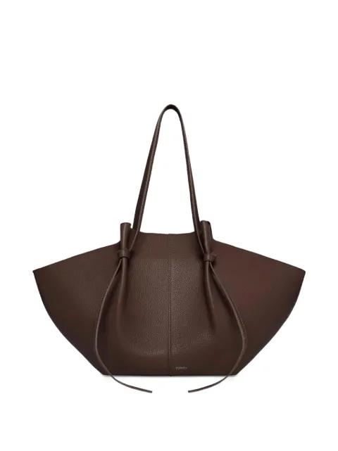 Yuzefi Large mochi pebble-grained pleated shoulder bag