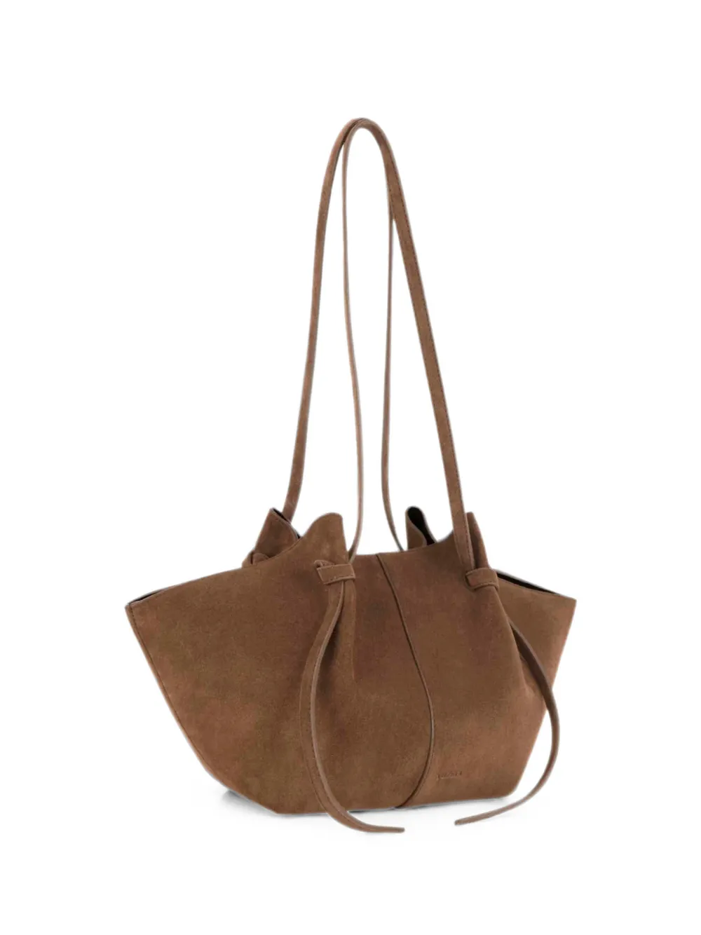 Yuzefi Mochi pleated shoulder bag - Marrone