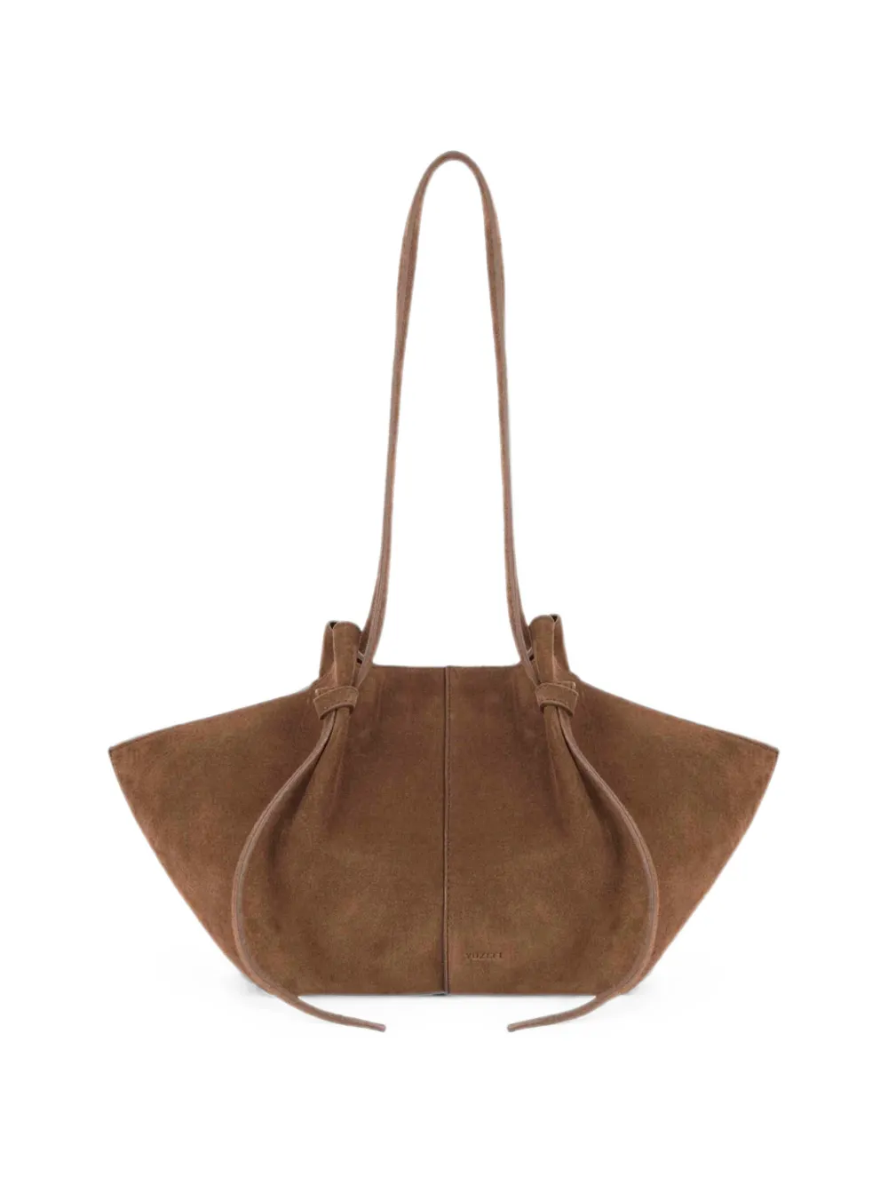 Yuzefi Mochi pleated shoulder bag - Marrone