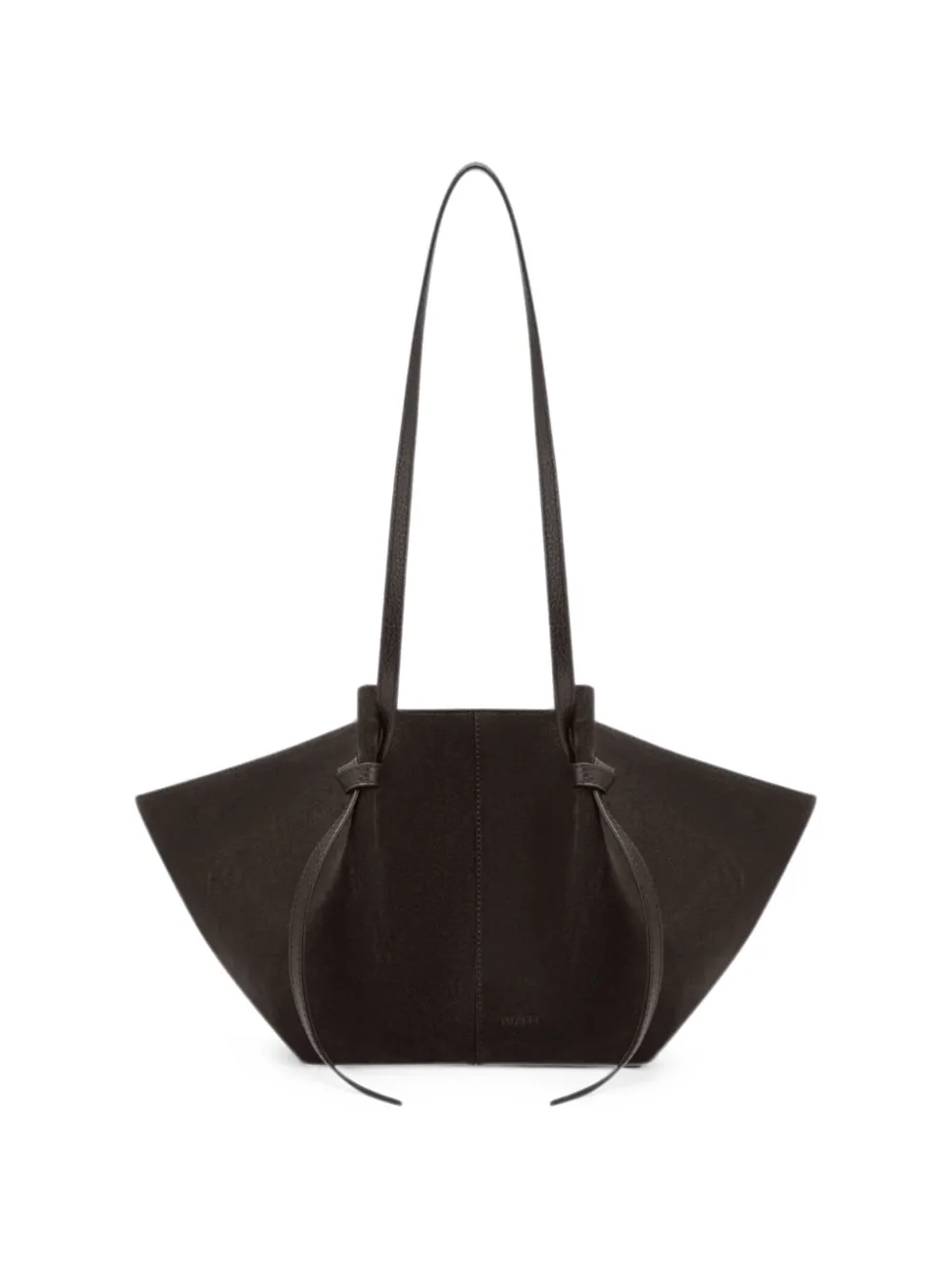 Yuzefi pleated Mochi shoulder bag - Marrone