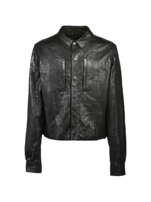 Rick Owens レザージャケット | ブラック | FARFETCH JP