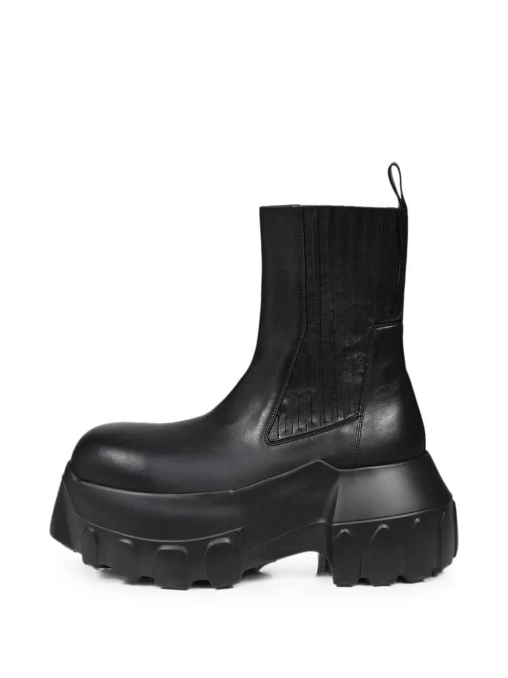 Rick Owens Beatle Mega Tractor elasticated-side chunky-sole boots Zwart