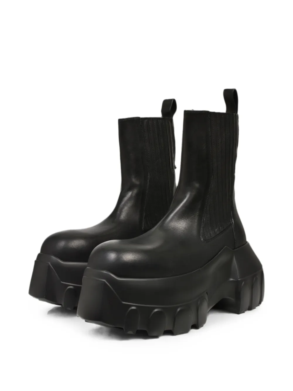 Rick Owens Beatle Mega Tractor elasticated-side chunky-sole boots Zwart
