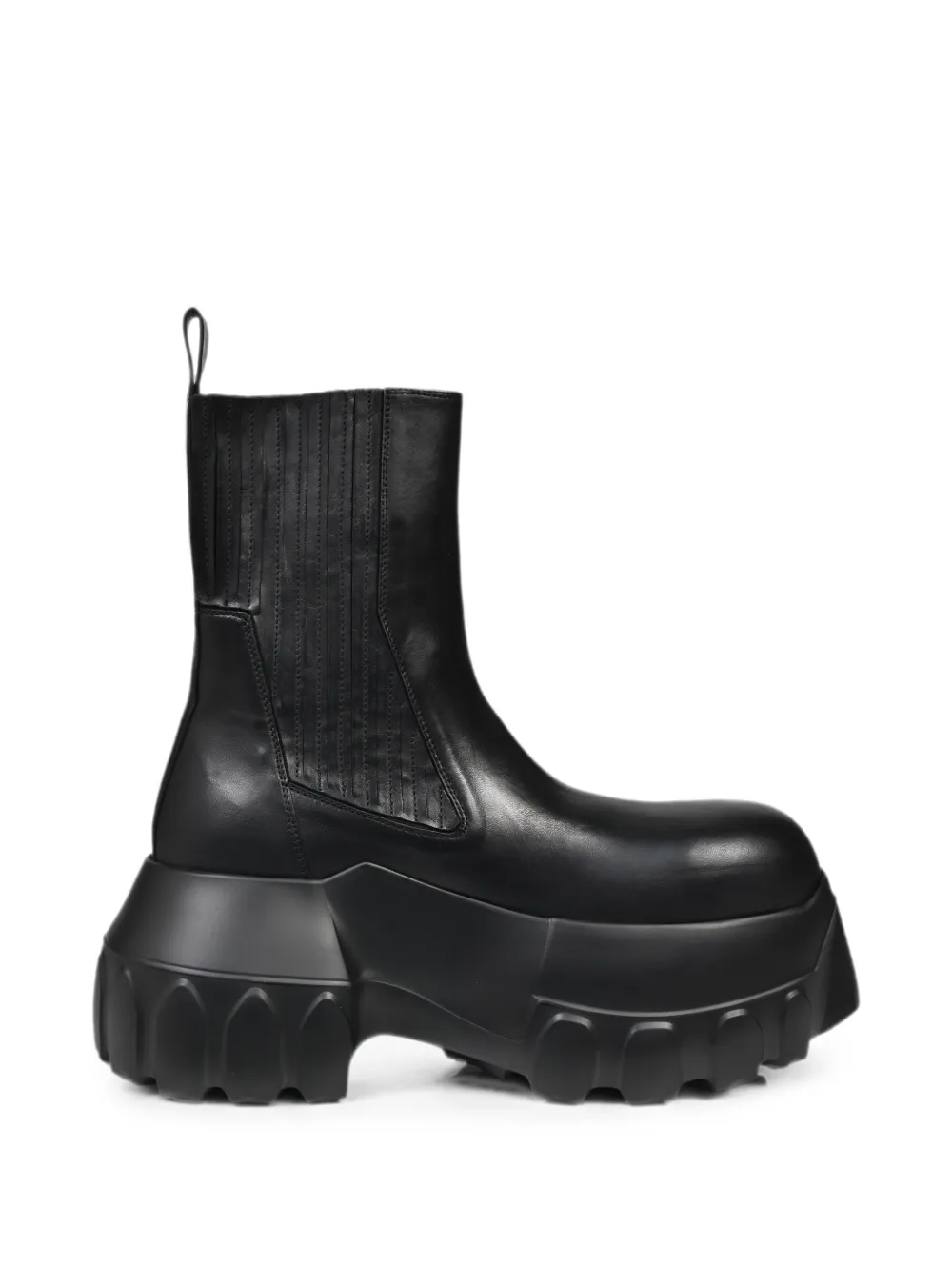 Rick Owens Beatle Mega Tractor elasticated-side chunky-sole boots Zwart