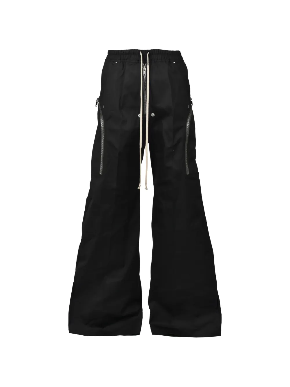 Rick Owens Heizer Belas zip-detail drawstring trousers - Schwarz