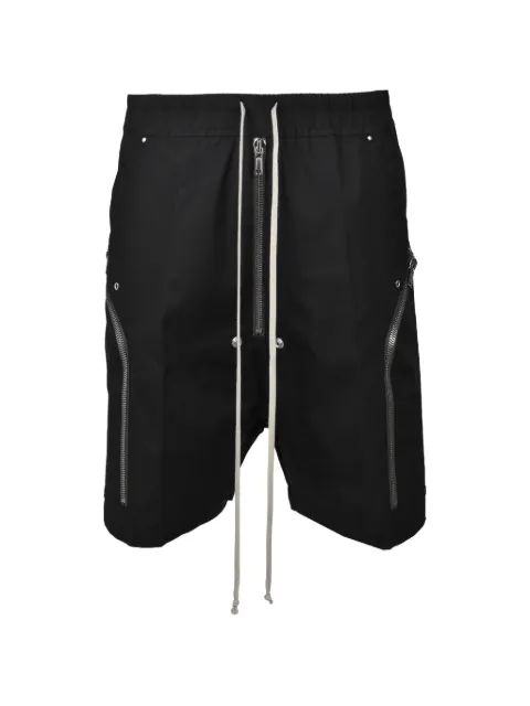 Rick Owens bermudas con cordones y detalle de cierre