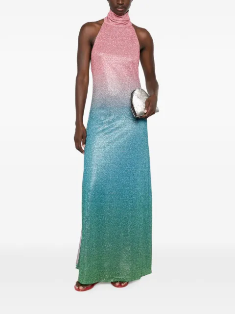 Oséree Lumière Candy gradient-effect maxi dress