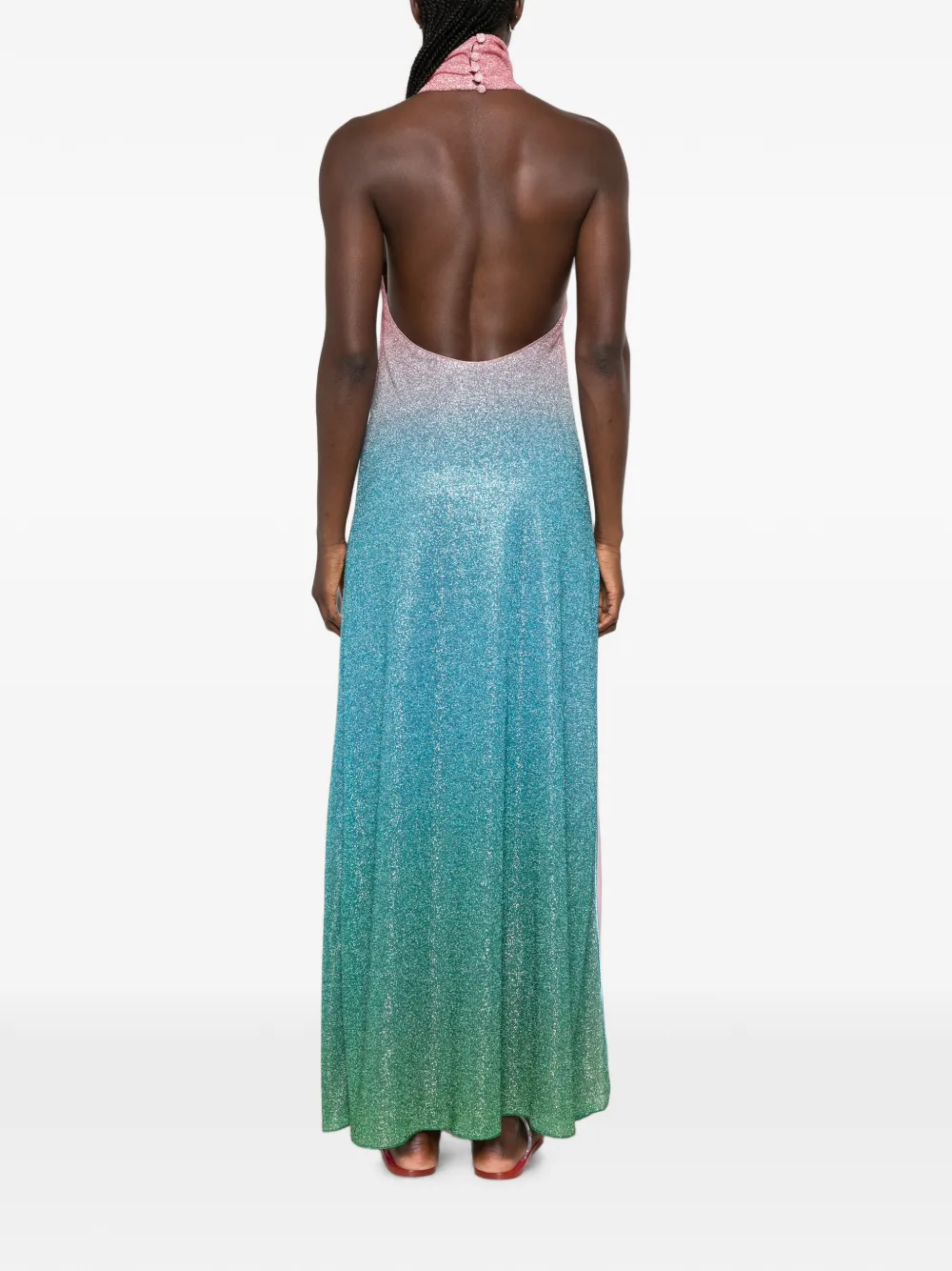 Oséree Lumière candy jurk met col Blauw