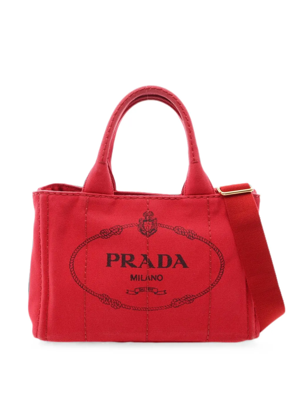 Prada Pre-Owned 2000s Canapa two-way handbag - Rosso